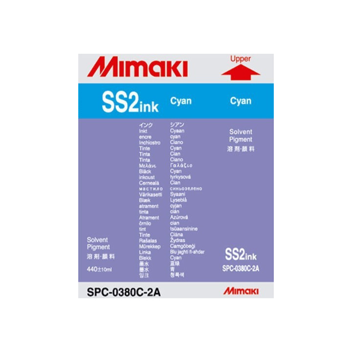 GENUINE MIMAKI SS2 SOLVENT INK CARTRIDGE 440ML CYAN
