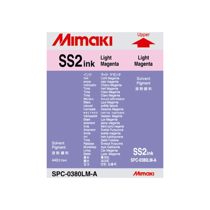 GENUINE MIMAKI SS2 SOLVENT INK CARTRIDGE 440ML LIGHT MAGENTA