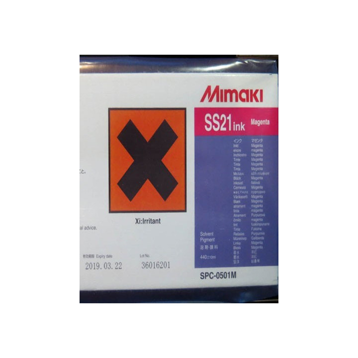 GENUINE MIMAKI SS21 SOLVENT INK CARTRIDGE 440ML MAGENTA