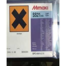 GENUINE MIMAKI SS21 SOLVENT INK CARTRIDGE 440ML LIGHT CYAN