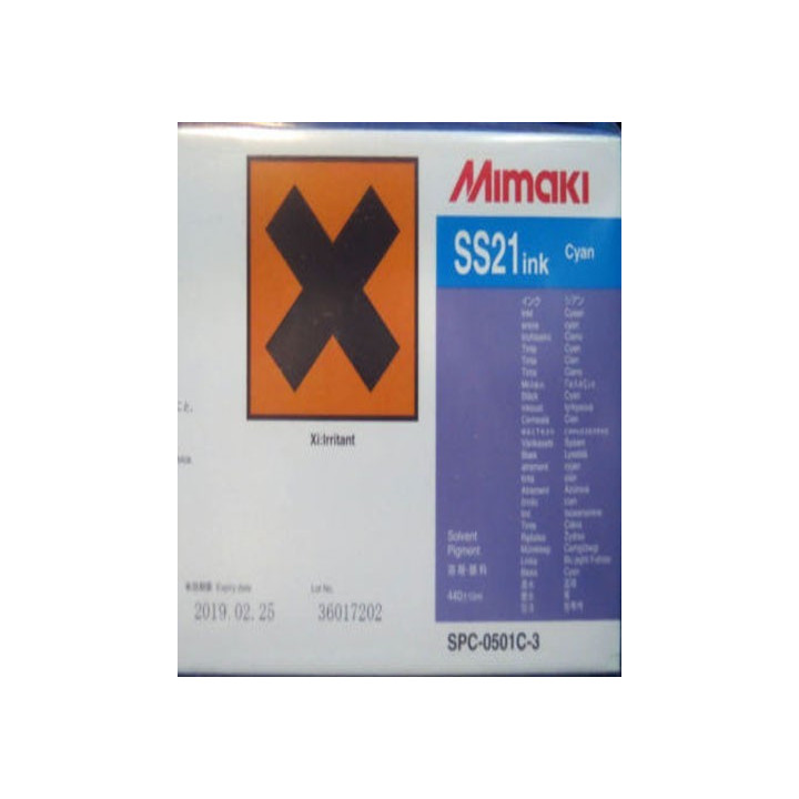 GENUINE MIMAKI SS21 SOLVENT INK CARTRIDGE 440ML CYAN