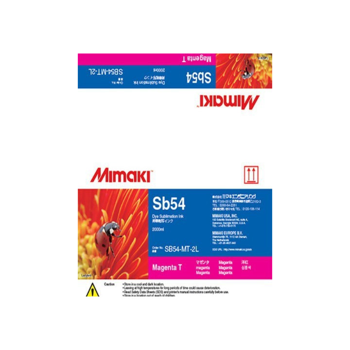 GENUINE MIMAKI INK SB54 DYE SUBLIMATION PACK 2L MAGENTA T